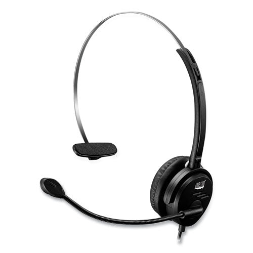 Xtream P1 Monaural Over The Head Headset With Microphone, Black