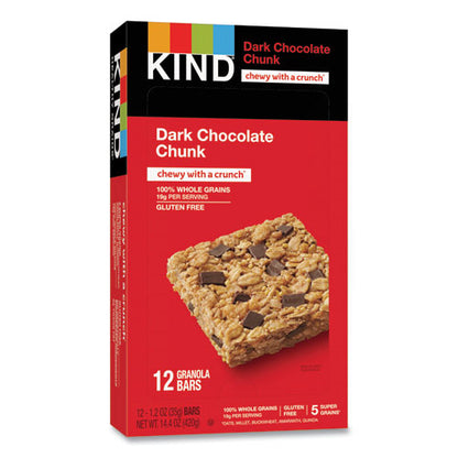 Healthy Grains Bar, Dark Chocolate Chunk, 1.2 Oz, 12/box