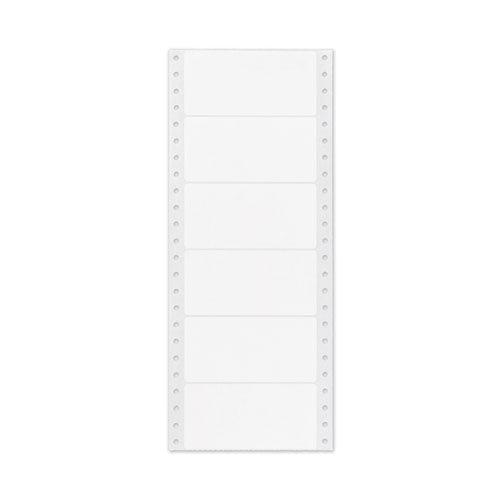 Dot Matrix Printer Mailing Labels, Pin-fed Printers, 1.94 X 4, White, 5,000/box