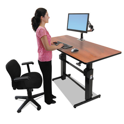 Workfit-b Sit-stand Base, Up To 88 Lb, 42" X 26" X 32" To 51.5", Black