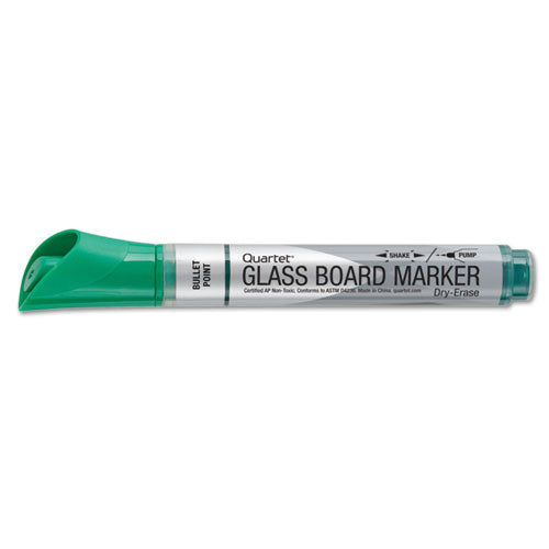 Premium Glass Board Dry Erase Marker, Broad Bullet Tip, Assorted Colors, 4/pack