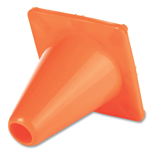 Hi-visibility Vinyl Cones, 6" Tall, Orange