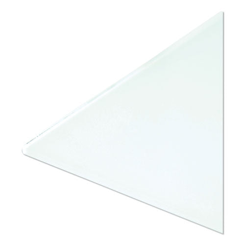 Floating Glass Dry Erase Board, 35 X 35, White