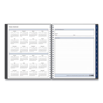 Passages Monthly Planner, 10 X 8, Charcoal Cover, 12-month (jan To Dec): 2024