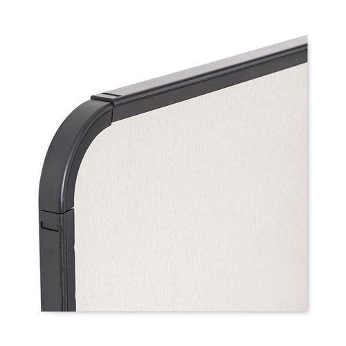 Magnetic Dry Erase Board, 11 X 14, White Surface, Black Plastic Frame