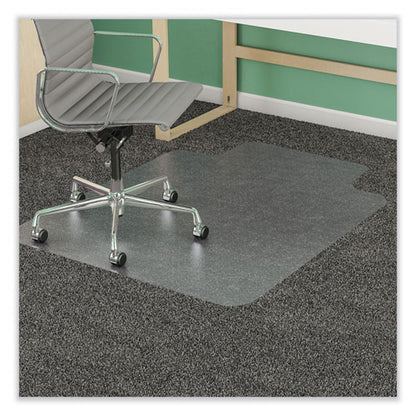 Supermat Frequent Use Chair Mat For Medium Pile Carpet, 46 X 60, Wide Lipped, Clear