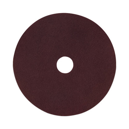 Deep Scrub Pads, 20" Diameter, Maroon, 10/carton