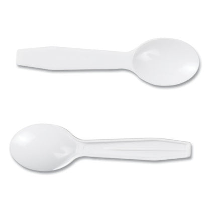 Polystyrene Taster Spoons, White, 3000/carton