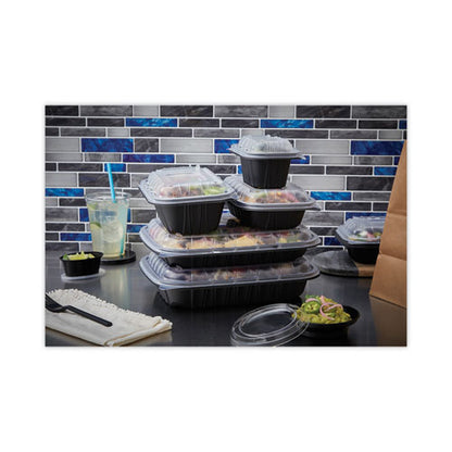 Earthchoice Entree2go Takeout Container, 64 Oz, 11.75 X 8.75 X 2.13, Black, Plastic, 200/carton