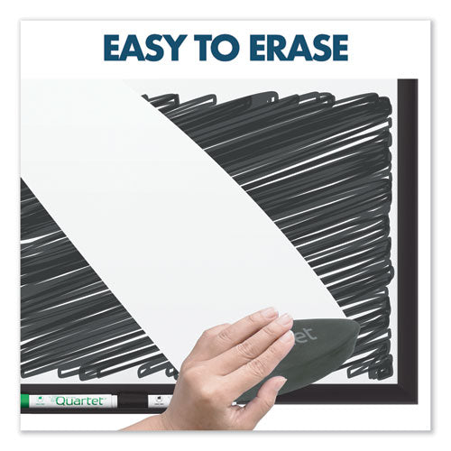 Classic Series Porcelain Magnetic Dry Erase Board, 72 X 48, White Surface, Black Aluminum Frame