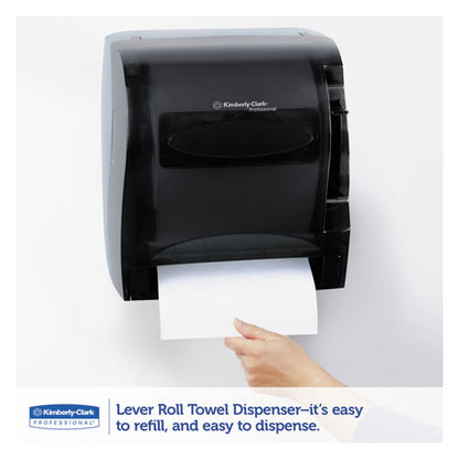Lev-r-matic Roll Towel Dispenser, 13.3 X 9.8 X 13.5, Smoke
