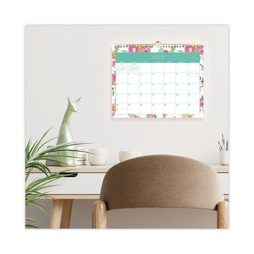 Day Designer Peyton Academic Wall Calendar, Floral Artwork, 11 X 8.75, White Sheets, 12-month (july To June): 2023 To 2024