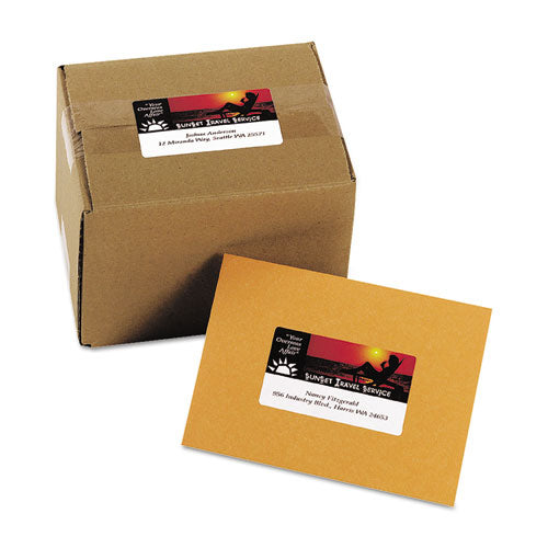 Vibrant Laser Color-print Labels W/ Sure Feed, 2 X 3.75, White, 200/pk