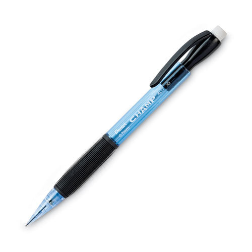 Champ Mechanical Pencil, 0.7 Mm, Hb (#2), Black Lead, Blue Barrel, Dozen
