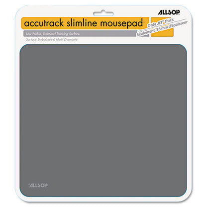 Accutrack Slimline Mouse Pad, 8.75 X 8, Graphite