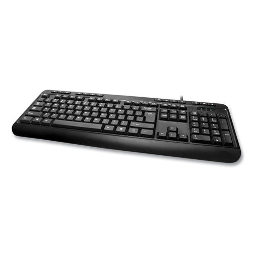 Akb132ub 118-key Mm Desktop Usb Keyboard, Black