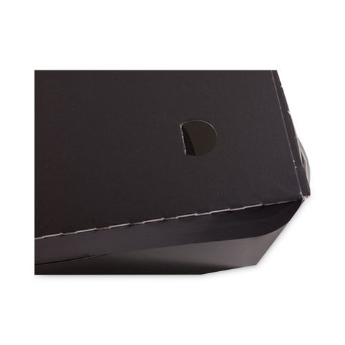 Earthchoice Onebox Paper Box, 46 Oz, 4.5 X 4.5 X 3.25, Black, 200/carton