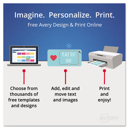 Print And Apply Index Maker Clear Label Dividers, Copiers, 5-tab, 11 X 8.5, White, 5 Sets