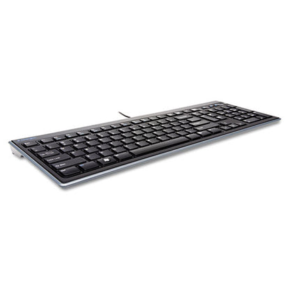 Slim Type Standard Keyboard, 104 Keys, Black