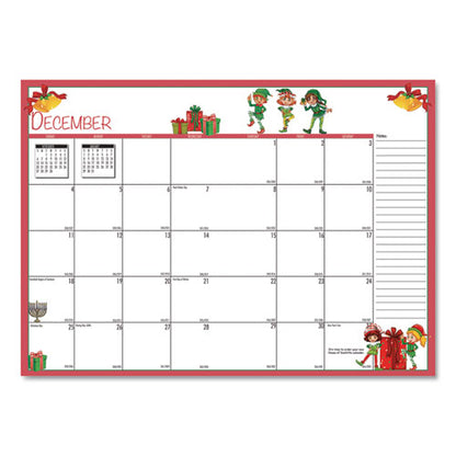 Seasonal Monthly Planner, Illustrated Seasons Artwork, 10 X 7, Light Blue Cover, 12-month (jan To Dec): 2024