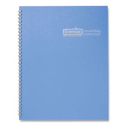 Seasonal Monthly Planner, Illustrated Seasons Artwork, 10 X 7, Light Blue Cover, 12-month (jan To Dec): 2024