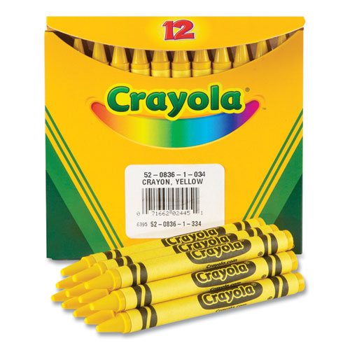Crayola Bulk Crayons - Yellow - 12 /