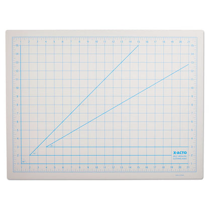 Self-healing Cutting Mat, Nonslip Bottom, 1" Grid, 18 X 24, Gray