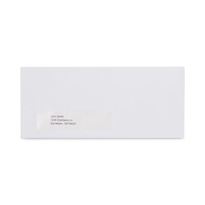 Open-side Business Envelope, 1 Window, #10, Commercial Flap, Gummed Closure, 4.13 X 9.5, White, 250/box