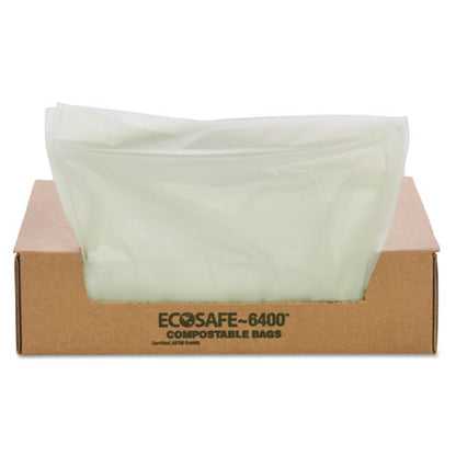 Ecosafe-6400 Bags, 48 Gal, 0.85 Mil, 42" X 48", Green, 40/box