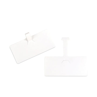 Wire Rack Shelf Tag, Side Load, 3.5 X 1.5, White, 10/pack