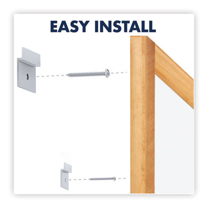 Classic Series Total Erase Dry Erase Boards, 96 X 48, White Surface, Oak Fiberboard Frame