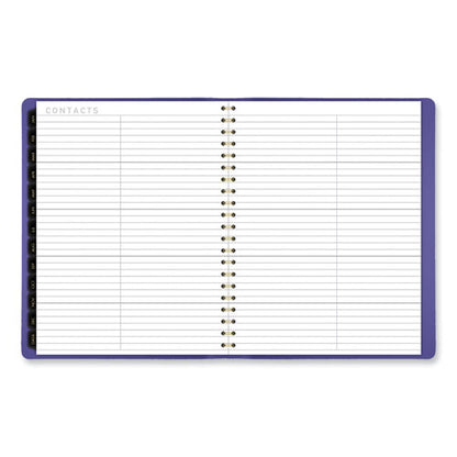 Contemporary Weekly/monthly Planner, 11.38 X 9, Purple Cover, 12-month (jan To Dec): 2024