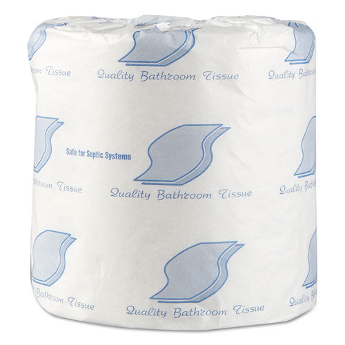 Standard Bath Tissue, Septic Safe, Individually Wrapped Rolls, 1-ply, White, 1,000 Sheets/roll, 96 Wrapped Rolls/carton