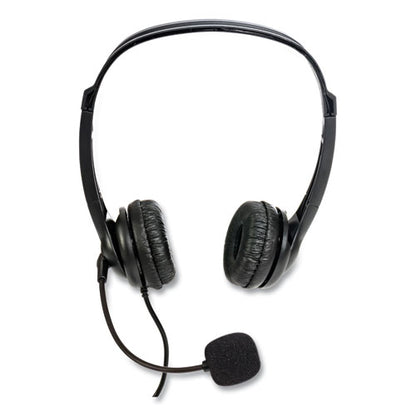 Zum3500 Binaural Over The Head Usb Headset, Black