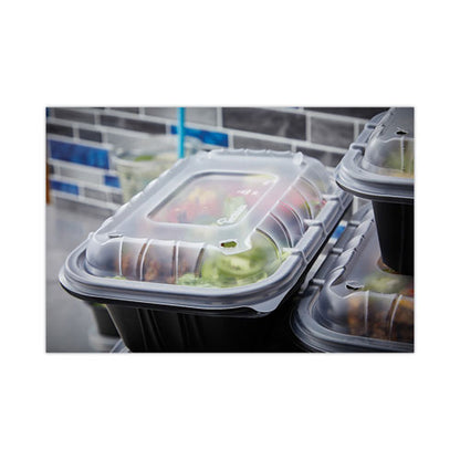 Earthchoice Entree2go Takeout Container Vented Lid, 8.67 X 5.75 X 0.98, Clear, Plastic, 300/carton