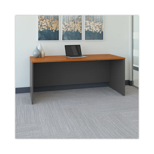 Series C Collection Desk Shell, 71.13" X 29.38" X 29.88", Natural Cherry/graphite Gray