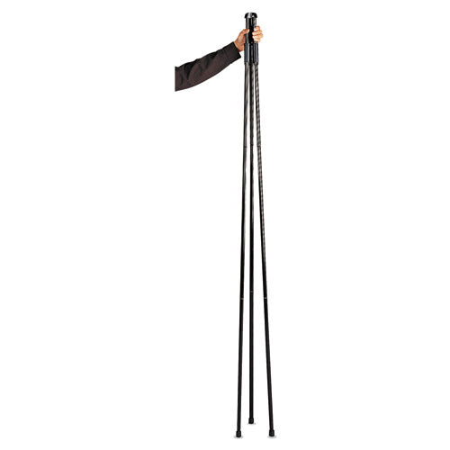Heavy-duty Adjustable Instant Easel Stand, 25" To 63" High, Steel, Black