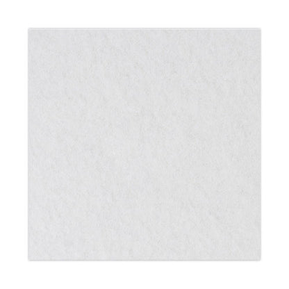 Polishing Floor Pads, 24" Diameter, White, 5/carton
