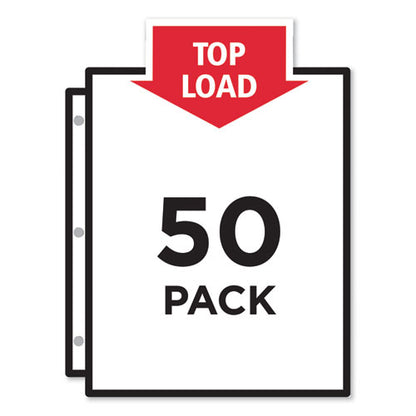 Top-load Poly Sheet Protectors, Heavy, Letter, Diamond Clear, 200/box