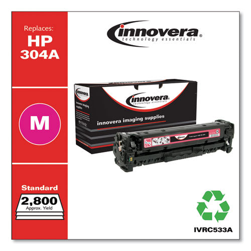 Remanufactured Magenta Toner, Replacement For 304a (cc533a), 2,800 Page-yield