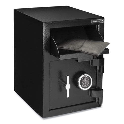 Steel Depository Safe With Digital Lock, 14 X 15.2 X 20.2, 1.06 Cu Ft, Black