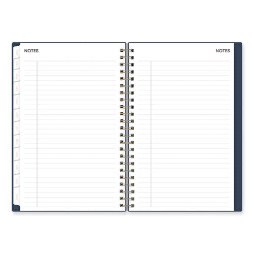 Ashlyn Weekly/monthly Planner, Floral Artwork, 8 X 5, Navy/multicolor Cover, 12-month (jan To Dec): 2024