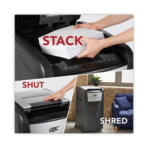 Autofeed+ 600x Super Cross-cut Office Shredder, 600 Auto/15 Manual Sheet Capacity