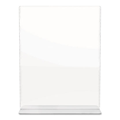 Superior Image Double Sided Sign Holder, 8.5 X 11 Insert, Clear