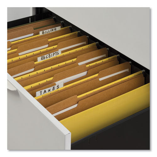 Reinforced Kraft Top Tab File Folders, 1/3-cut Tabs: Assorted, Legal Size, 0.75" Expansion, Brown, 100/box