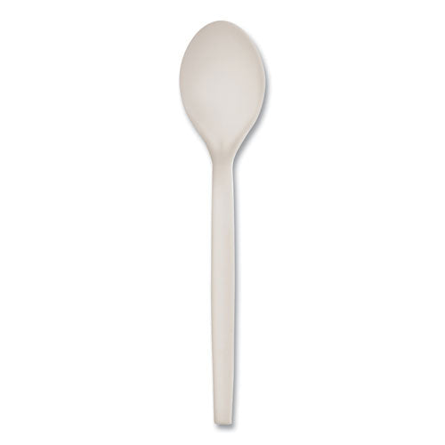 Ecosense Renewable Plant Starch Cutlery, Spoon, 7", 50/pack, 20 Packs/carton