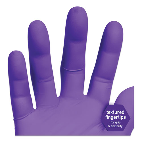 Purple Nitrile Exam Gloves, 242 Mm Length, Large, Purple, 1,000/carton