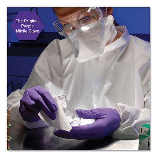 Purple Nitrile Exam Gloves, 242 Mm Length, Large, Purple, 1,000/carton