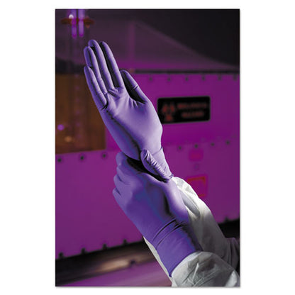Purple Nitrile Exam Gloves, 242 Mm Length, X-small, 6 Mil, Purple, 100/box