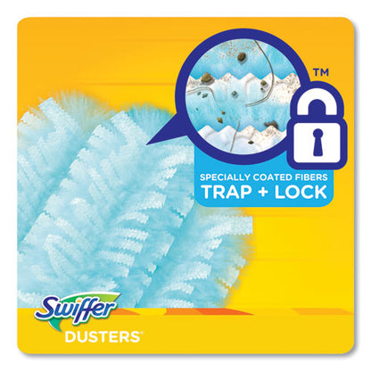 Dusters Refill, Fiber Bristle, Light Blue, 18/box